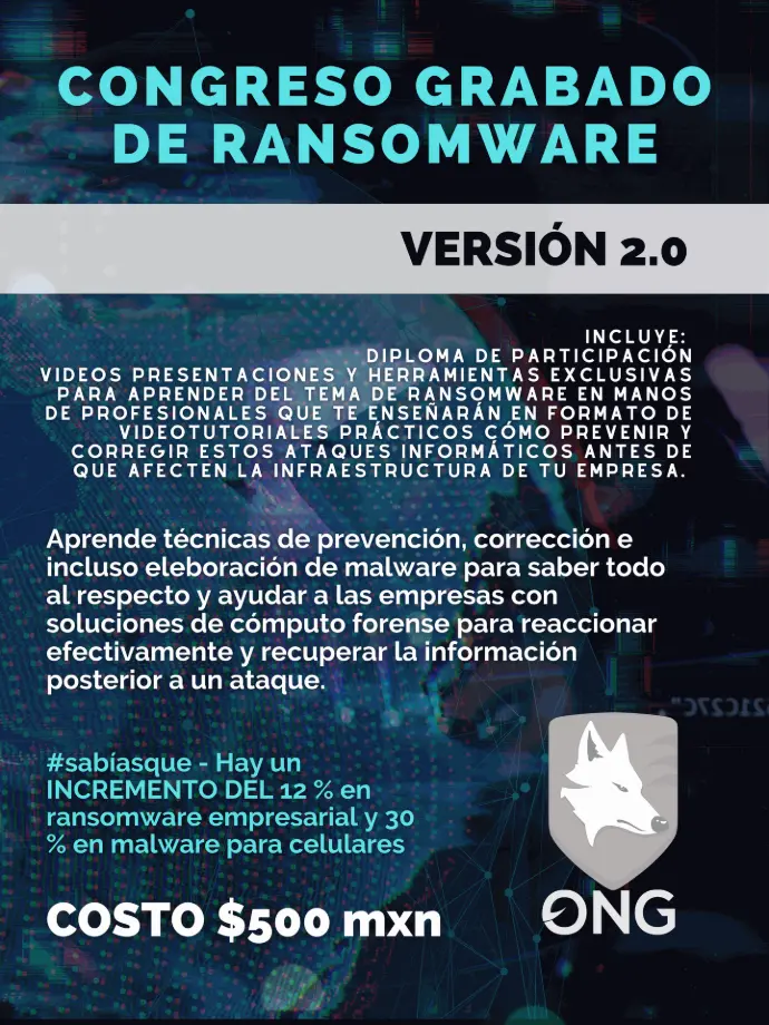 ​Congreso grabado Ransomware